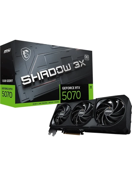 Msi Geforce Rtx5070 12G Shadow 3X Oc 12Gb Gddr7 192 Bit Dlss 4 Ekran Kartı ürün görseli 1