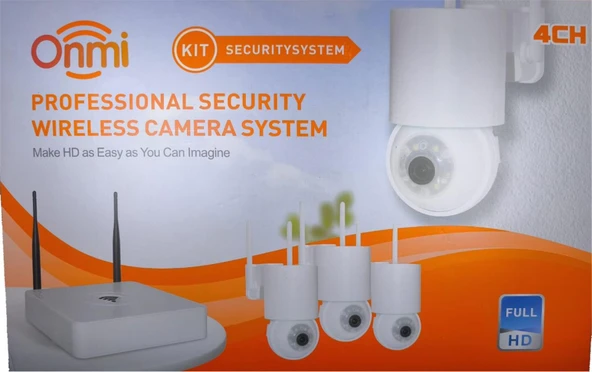 Apronx DS440 4 Kanal Nvr + 3Mp 4 Kamera Full Color Mik. PTZ Wifi Set ürün görseli 1