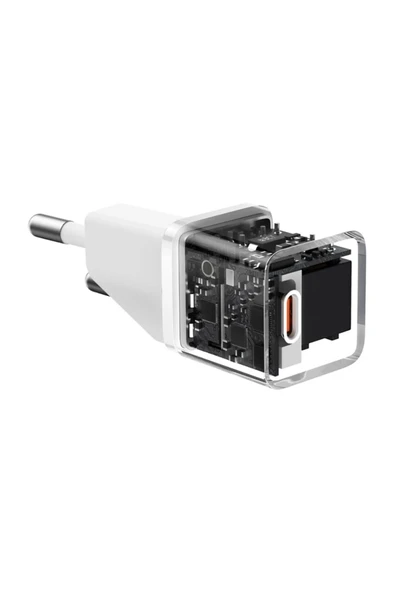 Baseus Ccgn050102 20W Beyaz 1C Gan5 Adaptör Mini - Resim 4