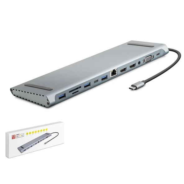 Hadron Hdx7855 Type-C Hdtv Combo 2-Type-C + 2-Hdmi ürün görseli 1