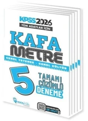 2026 Kpss Tüm Adaylar Gy Gk Çözümlü 5 Denema Kafa Metre Hoca Kafası ürün görseli 1