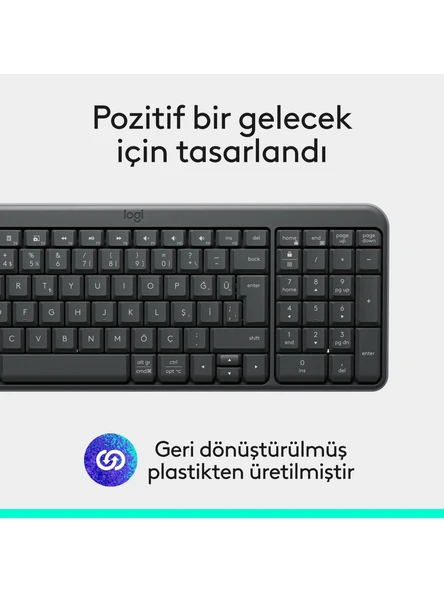Logitech 920-013460 K250 Bluetooth Siyah Klavye - Resim 6