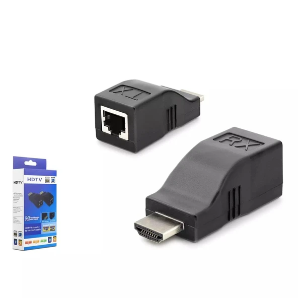 Hadron Hdx1359 30M 4K - 2K - Full Hd 1080P Hdmi Extender Siyah ürün görseli 1