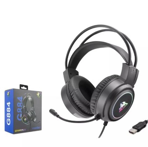 Hadron G884 Gaming Kulaklık Usb Siyah ürün görseli 1