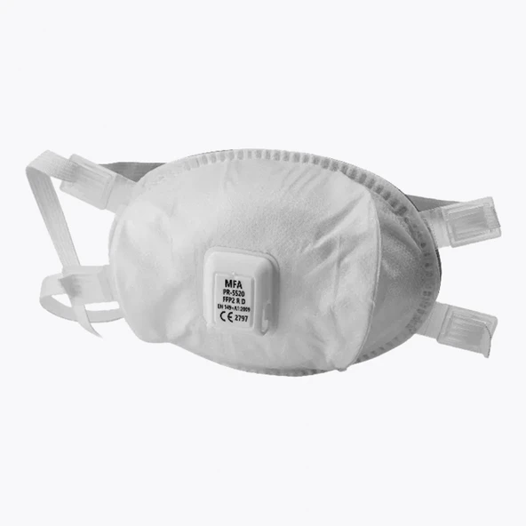PR-5520 FFP2 R D Ventilli Maske (12 ADET) ürün görseli 1