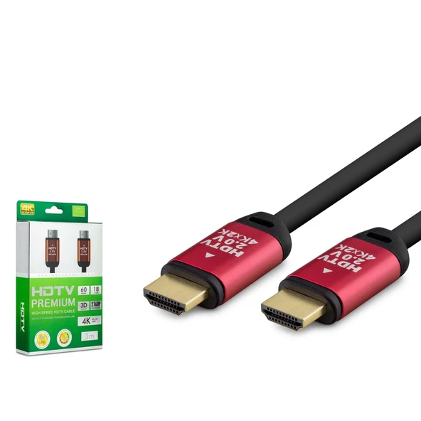 Hadron Hdx2038 Hdmi Kablo Pvc 4K Od8.0 Metre Siyah ürün görseli 1