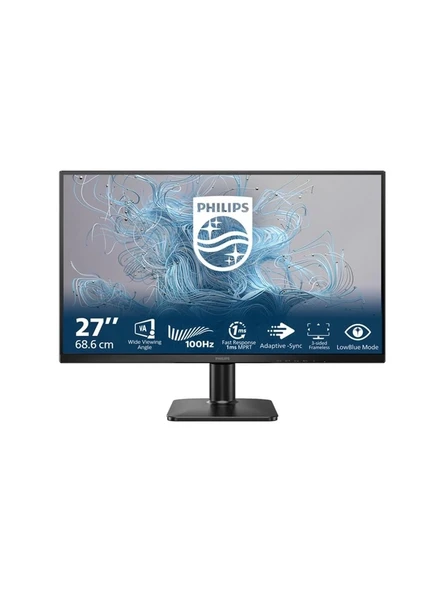 Philips 27" 27E2N1100L-00 Full Hd 1920X1080 100 Hz D-Sub Hdmi Siyah Monitör ürün görseli 1