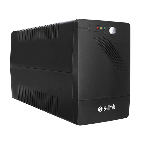 S-Link Might U100 1000Va Ups 12V7Ah-2 600W Siyah Line-İnteractive Kesintisiz Ups Güç Kaynağı ürün görseli 1