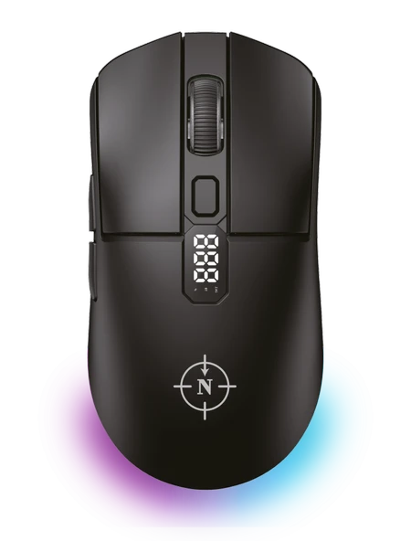 North Odin Pro Wl Siyah 26K Dpi 750 İps 70G Ultralight Rgb Kablosuz Gaming Mouse ürün görseli 1