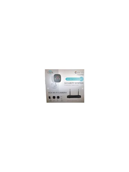 Apronx Bs420 4 Kanal Nvr + 3Mp 4 Kamera Full Color Mik. Wifi Set Güvenlik Kamerası ürün görseli 1