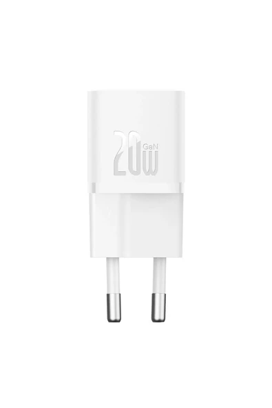 Baseus Ccgn050102 20W Beyaz 1C Gan5 Adaptör Mini - Resim 2