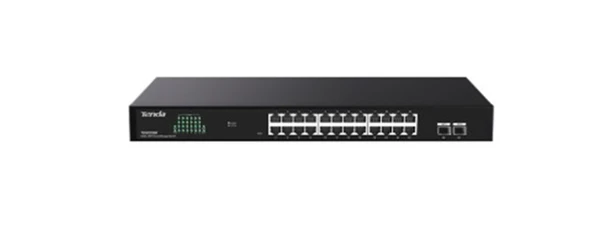 Tenda Teg2226F 24 Port 10-100-1000 + 2 Port Sfp Switch Cloud Yönetilebilir Çelik Kasa Switch ürün görseli 1