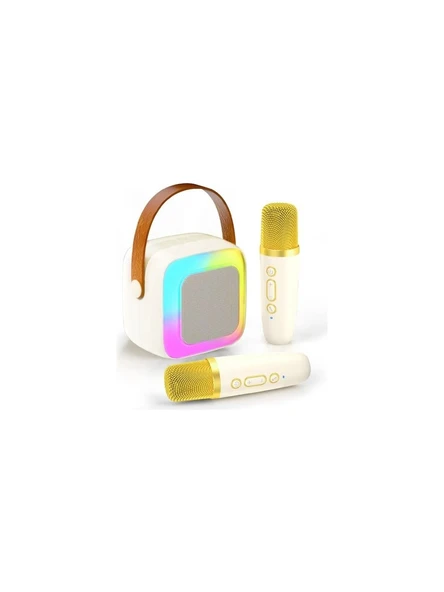 Wowkids Sy13 İki Mikrofonlu Gold Karaoke Speaker ürün görseli 1