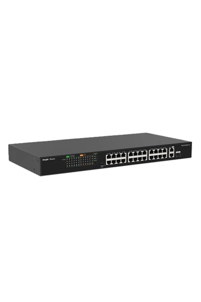 Ruijie-Reyee Rg-Es126Fgs-Lp 24 Port Poe+ 10-100 Mbps + 2 Port 10-100-1000 Mbps Uplink + 1 Port Sfp ürün görseli 1