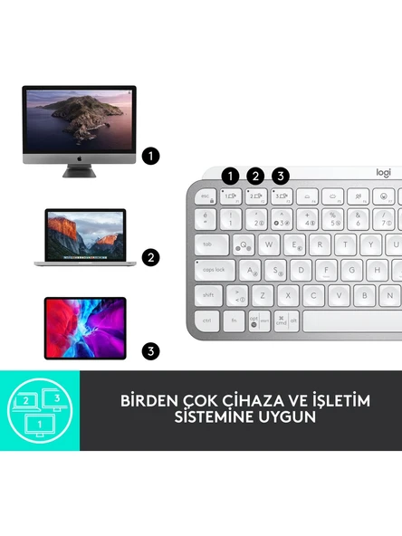 Logitech 920-010504 Mx Keys Kablosuz Klavye (Mac İçin Özel) - Resim 5