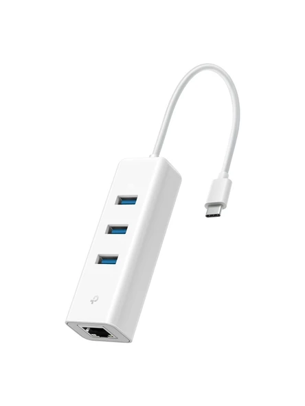 Tp-Link Ue330C 10-100-1000 Mbps 3.0 Type C Ethernet Çevirici + 3 Port Usb Çoğaltıcı ürün görseli 1