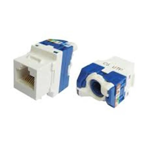 Teldata Tld-Utp180 Cat6 180° Utp Keystone Jack Legrand Type (10 Lu Paket) ürün görseli 1