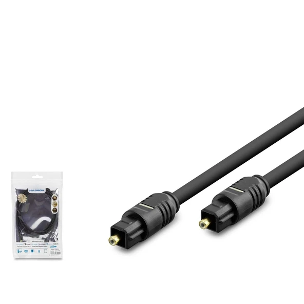 Hadron Hdx7805 Fiber Optical Kablo Pvc 1.5 Metre Siyah ürün görseli 1