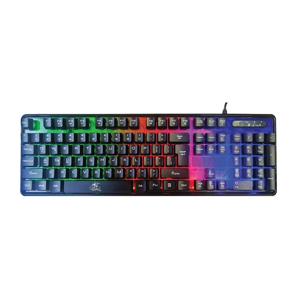 Dexim Dka010 Kbl707 Mekanik Rgb Hisli Şeffaf Kablolu Klavye ürün görseli 1