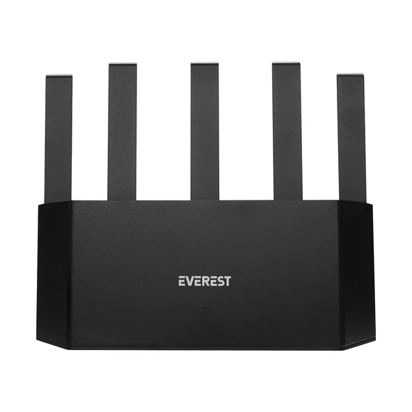Everest Ewr-X3000-V1 Ax3000Mbps Dualband 5-6Dbi Anten Wisp+Ap+Repeater Destekli Kablosuz Wifi Router ürün görseli 1