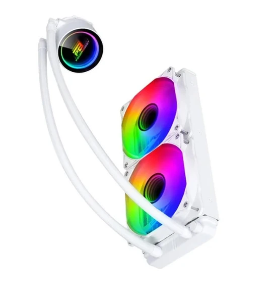 PowerBoost DEEP 240W ARGB Fanlı 240mm (LGA1700-AM4-AM5) Uyumlu Sıvı Soğutma Sistemi  (Beyaz) ürün görseli 1