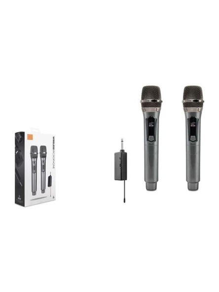 Hadron Hdx2791B Beyaz Kablosuz (Wireless) 2Li Mikrofon ürün görseli 1