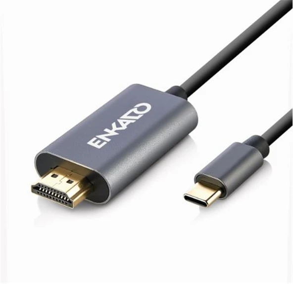 ENKADO EKD-TP40 TYPE-C TO HDMI 4K-2K 30HZ 1,8MT CABLE ürün görseli 1