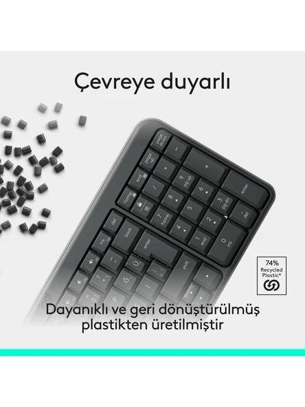 Logitech 920-013460 K250 Bluetooth Siyah Klavye - Resim 4