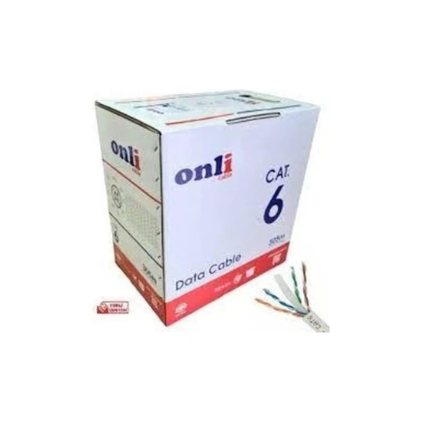 Onli On-6002 U-Utp 23 Awg Cca 305 Metre Cat6 Kablo ürün görseli 1