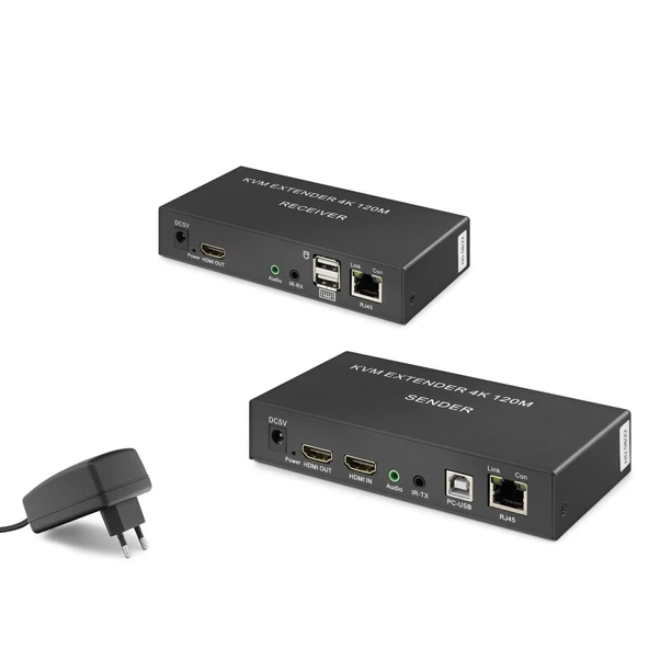 Hadron Hdx1306 120M Hdmi Kvm 1080P Full Hd Extender Siyah ürün görseli 1
