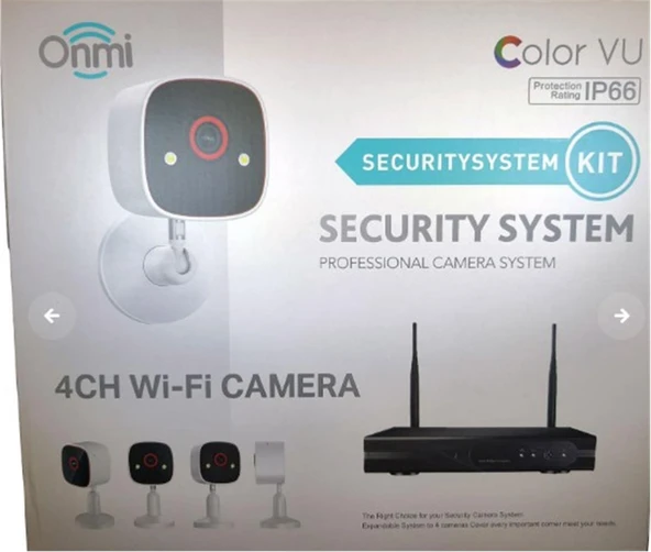 Apronx BS420 4 Kanal Nvr + 3Mp 4 Kamera Full Color Mik. Wifi Set ürün görseli 1