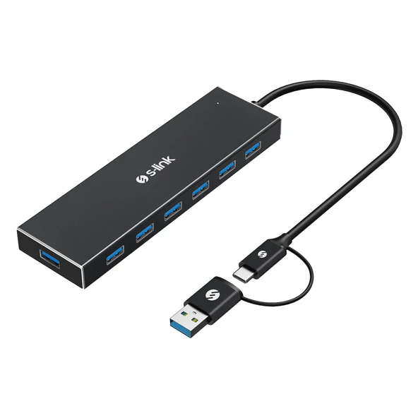 S-Link Sw-U317 Usb 3.0 7 Port Hub Çevirici Adaptör ürün görseli 1