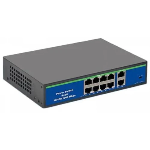 Isee İss-4010Pg 8 Port Poe+ 10-100 Mbps 2 Port 10-100-1000 Uplink Switch ürün görseli 1