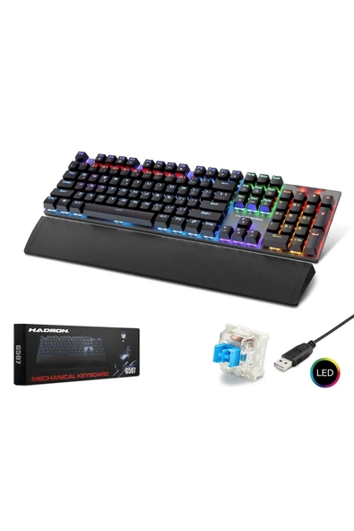 Hadron G507 Kablolu Mekanik Rgb Oyuncu Klavye ürün görseli 1