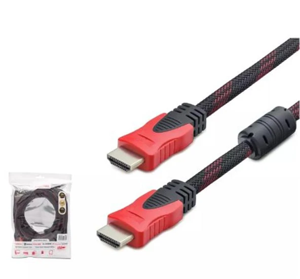 Hadron Hdx2011 20M Hdmi Kablo Örgülü Siyah ürün görseli 1