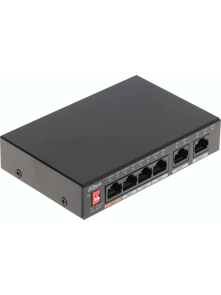 Dahua Pfs3006-4Et-60 6 Port 10-100 (4 Poe + 2Fe Uplınk Toplam 60W Poe) Switch ürün görseli 1