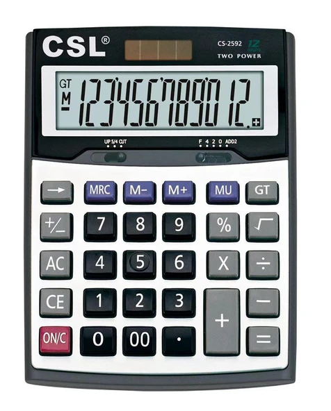 Csl Cs-2592 12 Hane Masa Tipi Hesap Makinesi ürün görseli 1