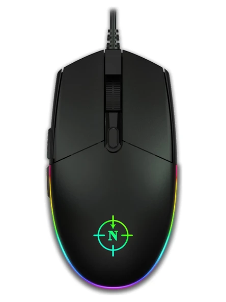 North Combat Rgb Kablolu Oyuncu Mouse - Resim 6