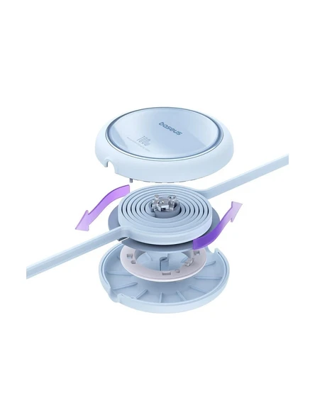 Baseus Free2 Pull Mini Kablo Usb-C 100W Mavi (P10364500313-01) - Resim 4