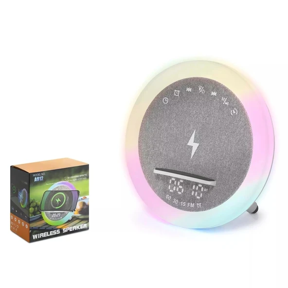 Hadron A912 Bluetooth Speaker Led Beyaz ürün görseli 1