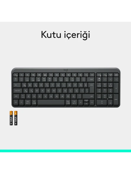 Logitech 920-013460 K250 Bluetooth Siyah Klavye - Resim 5