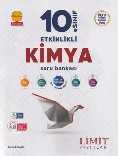 Limit 10. Sınıf Etkinlikli Kimya Soru Bankası ürün görseli 1