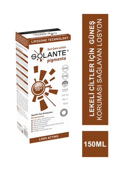 SOLANA solante Pigmenta Lotion Spf 50 150 ml ürün görseli 1