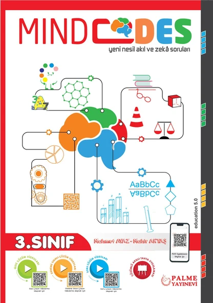 Palme Yayınevi Hazırlık 3. Sınıf Mind Codes Yeni Nesil Akıl ve Zeka Soruları ürün görseli 1