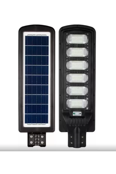 Compact 300W Led Solar Sokak Armatürü 1567Lm 6400K Smd Led Beyaz Işık Su Geçirmez Kumandalı ürün görseli 1