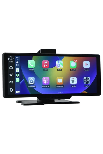 Ottocast 10" Taşınabilir Apple Carplay - Android Auto, Ön & Arka Kameralı Araç Multimedya ürün görseli 1