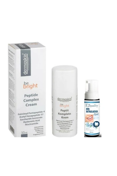 DERMOSKİN Be Bright Peptide Complex Cream 33 ml - Diş Beyazlatıcı Köpük Hediye ürün görseli 1