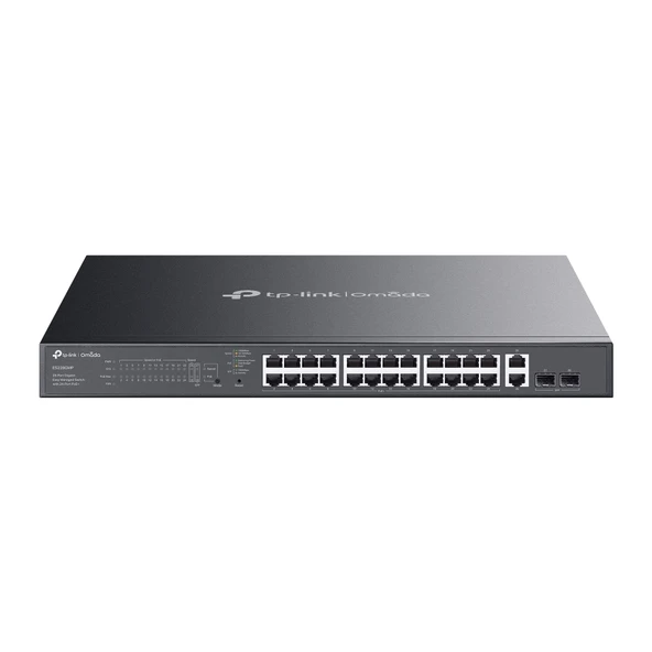 Omada Tp-Link Es228Gmp 24 Port 10-100-1000 Poe+ Switch 2 Port Sfp 384W Swich ürün görseli 1