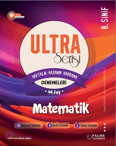 Palme Yayınevi Hazırlık 8. Sınıf Ultra Matematik Haftalık Kazanım Kavrama Denemeleri ürün görseli 1