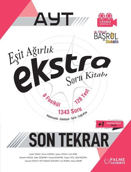 Palme Yayınevi Hazırlık Yks Ayt Ekstra Eşit Ağırlık Soru Kitabı Son Tekrar ürün görseli 1